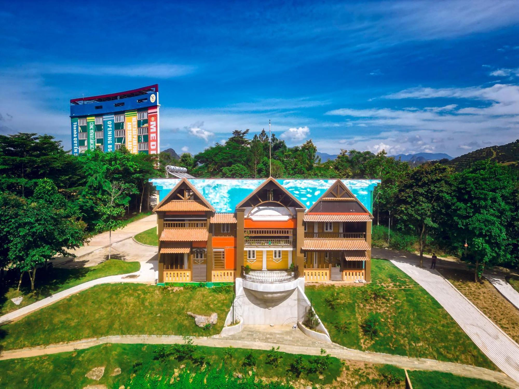 Hotel Meddom Park Cao Phong Exterior foto